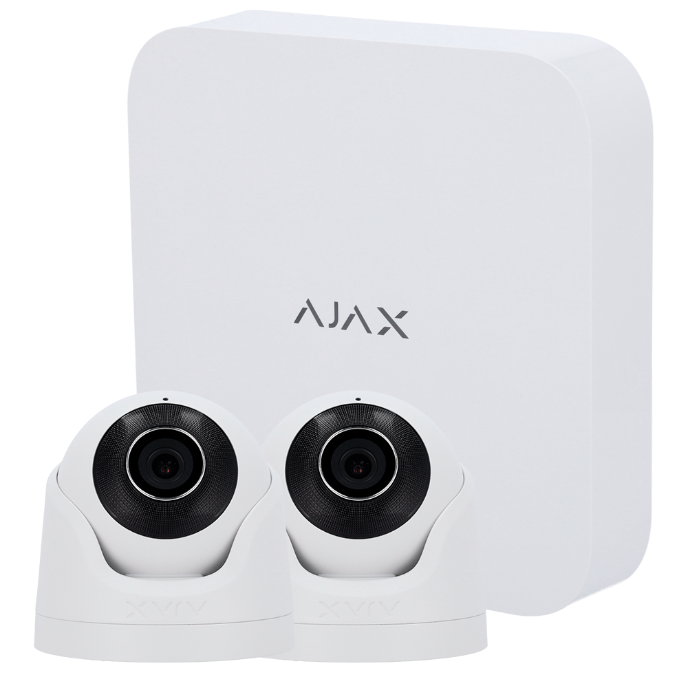 AJ-NVRKIT108-2XTURRET-W