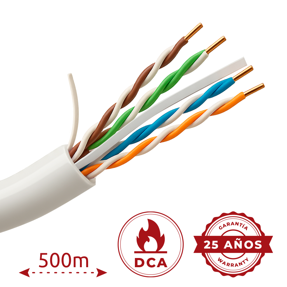 UV-UTP6-500-BC24AWG-DCA-R-W