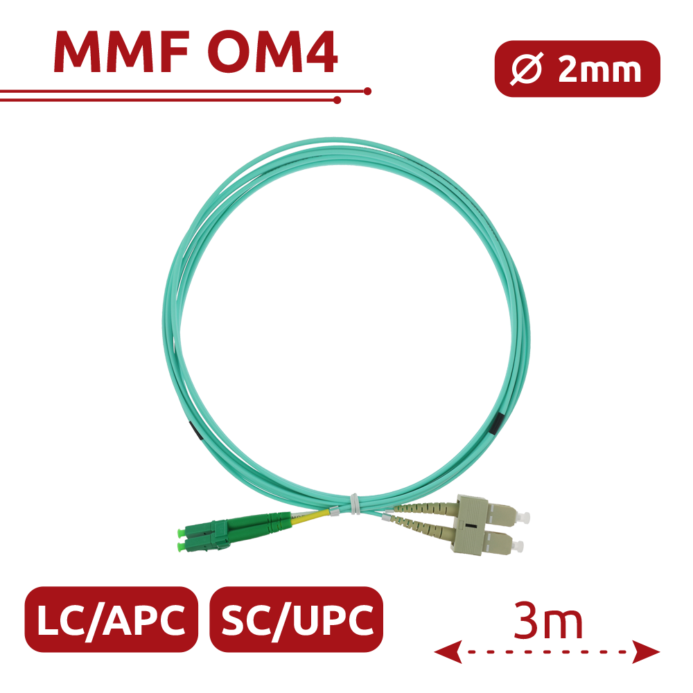 SF-LC-APC-SC-UPC-OM4-DX-3M